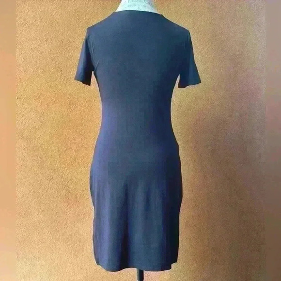 Theory “Gathered Tee” Short Sleeve Dress Black Size Small EUC! - Picture 3 of 7